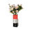 Vase en céramique Triple Dice - centre de table décoratif moderne, rouge, blanc et noir
