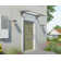 Palram - Canopia Neo 2' 9" D Polycarbonate Mist Stationary Slope Door and Window Awning