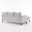 onvertible Combination Sofa Sofa L-Shaped Sofa with Footstools with Storage-2061288414