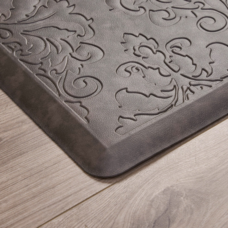 Embossed Soothing Comfort Anti-Fatigue Mat, Brown, Rectangle 1'5.5" x 5'
