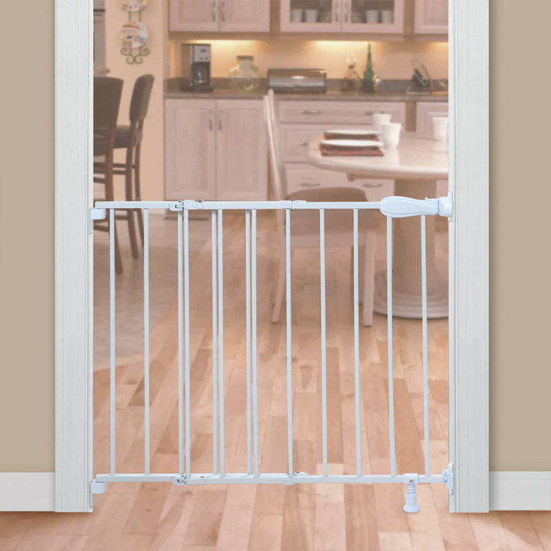 Everrett Metal Pressure Mounted Pet Gate With Door