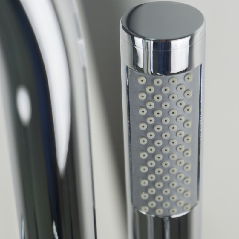 Garniture de robinet de baignoire sur pattes avec inverseur et douchette Alexa