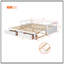 Lit de jour en bois robuste avec lit gigogne et rangement, extensible pour une utilisation polyvalente-2104275680