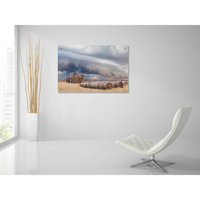 «Tornado Avertissement» par Lori Deiter, art mural en verre acrylique, H 24 po x l 36 po x P 0,2 po