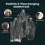  Halloween Hanging Ghost 3 Pcs Black 66 X 110 Cm Polyester
