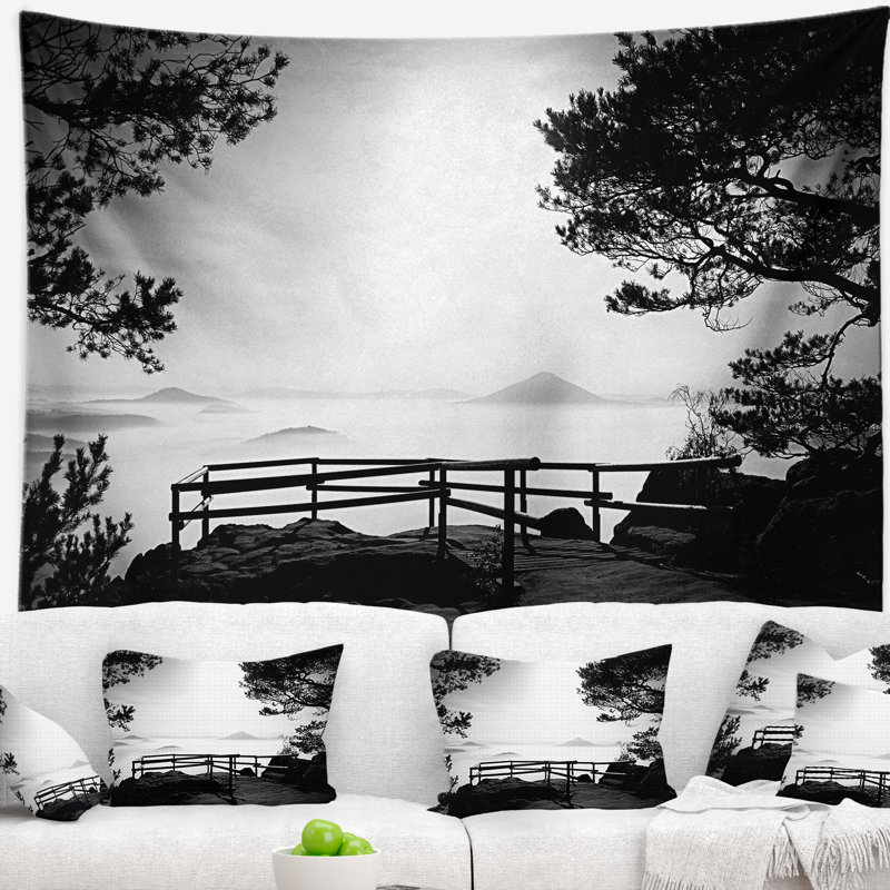 Tapisserie de l’automne minuit plein de polyester avec accessoires suspendus inclus, H 50 po x l 60 po