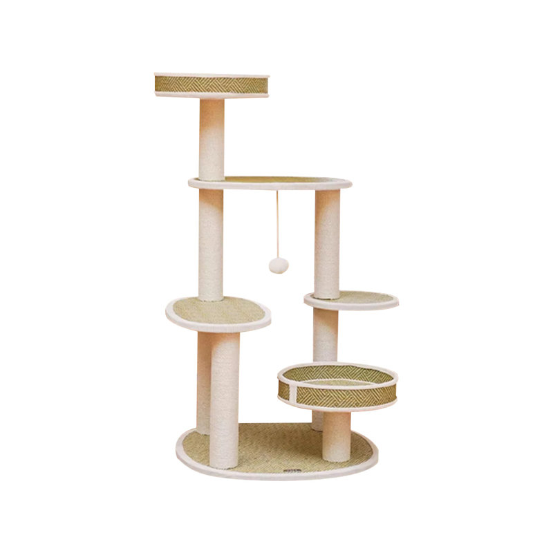 5 Tiers Cat Tree with Condons,Perch,Scratching Posts
