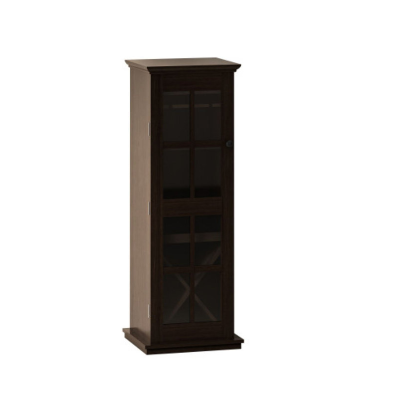 Armoire de rangement simple en bois massif et manufacturé (H 50,2 po x l 17,32 po x P 15,24 po)