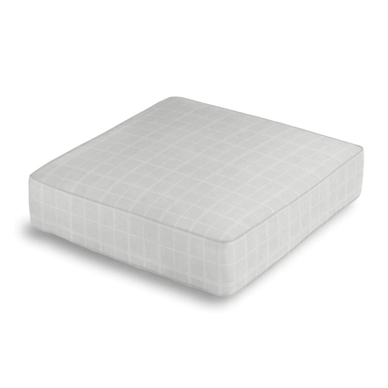 Moray Square Pillow Cover & Insert, Pearl