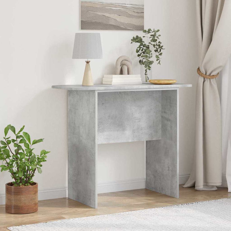 93cm Console Table, Concrete Grey