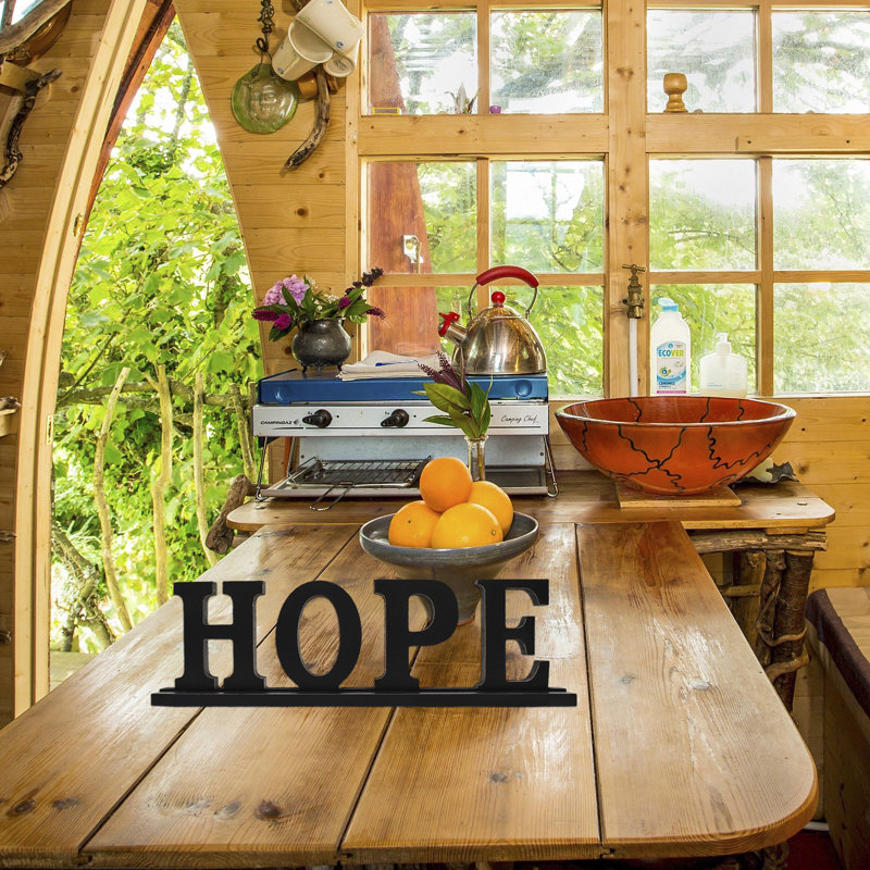 Enseigne rustique espoir en bois rustique