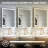 Azamat 30"H Recessed or Surface Mount Frameless LED Medicine Cabinet With  Adjustable Shelves-1977966242-1977966243