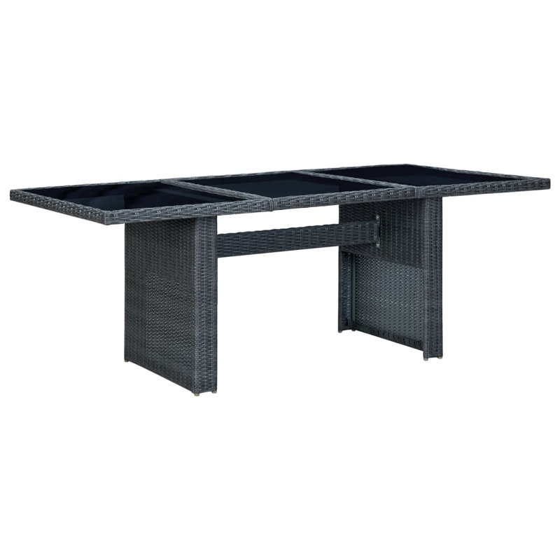 Table basse Merryvale, Gris foncé, Noir