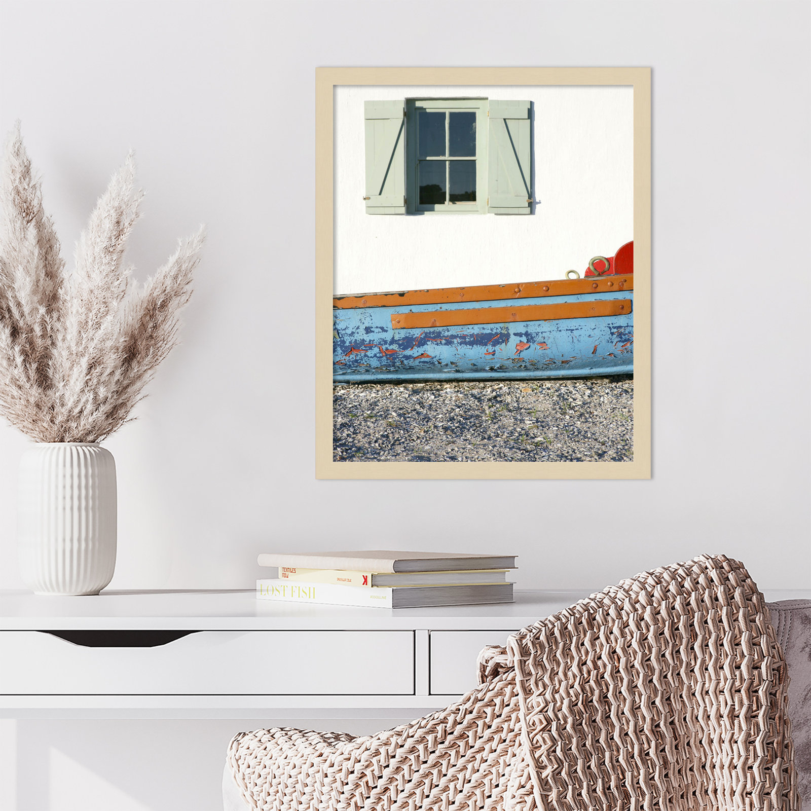 Ramey "Weskus Window" Print, Brown, 21" H x 17" W