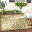 Tapis intérieur / extérieur beige / vert à motif géométrique Arneshia-20794063