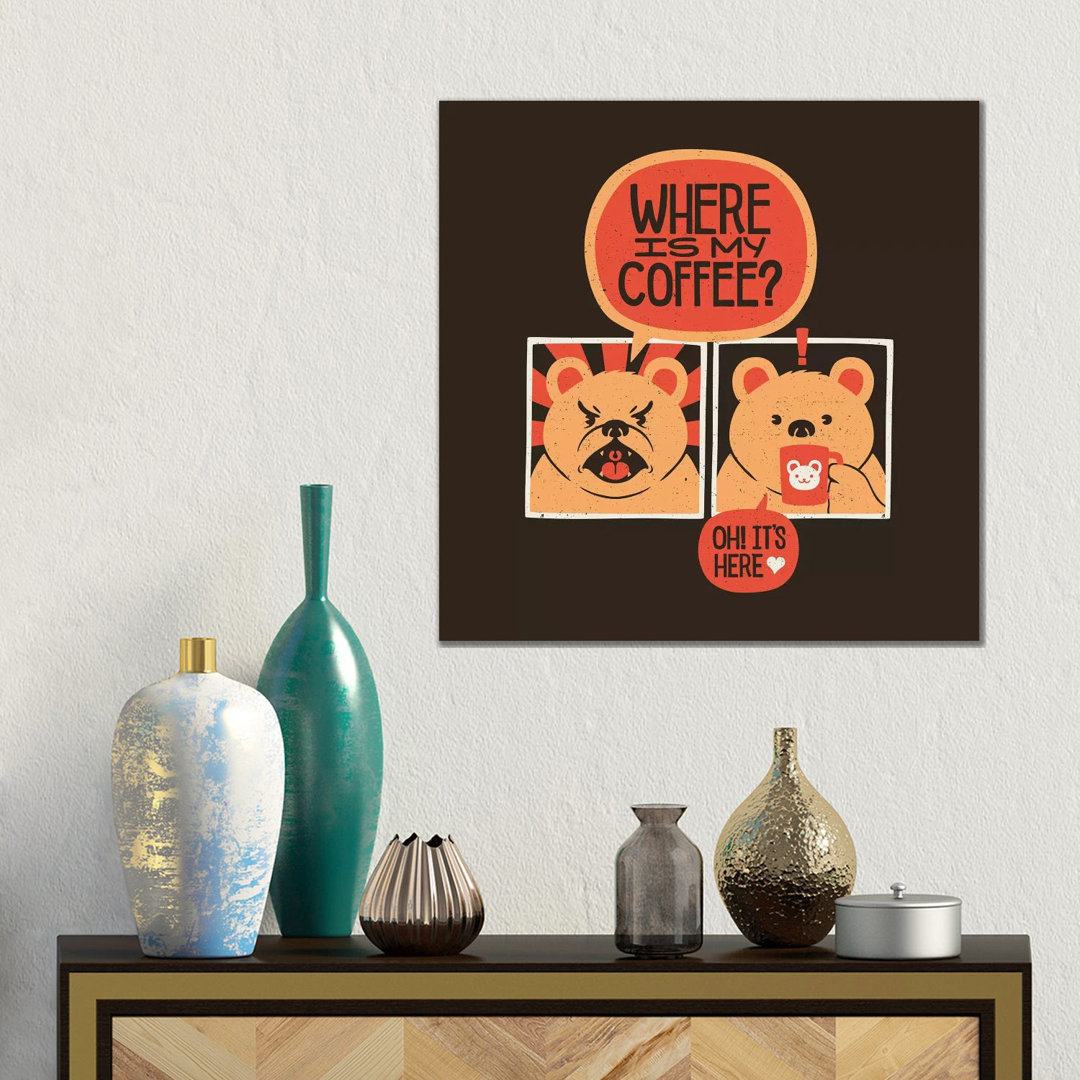 Where Is My Coffee von Tobias Fonseca - Galerie-umwickelte Leinwand Giclée auf Leinwand