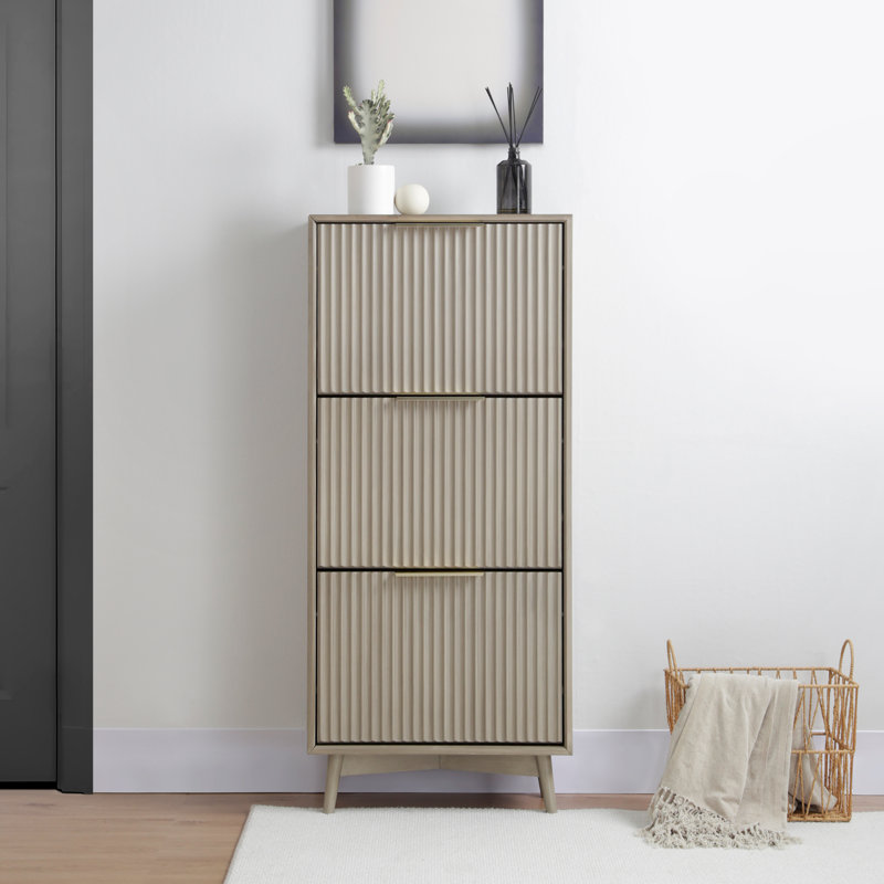 12 Pair Shoe Rack, Grey