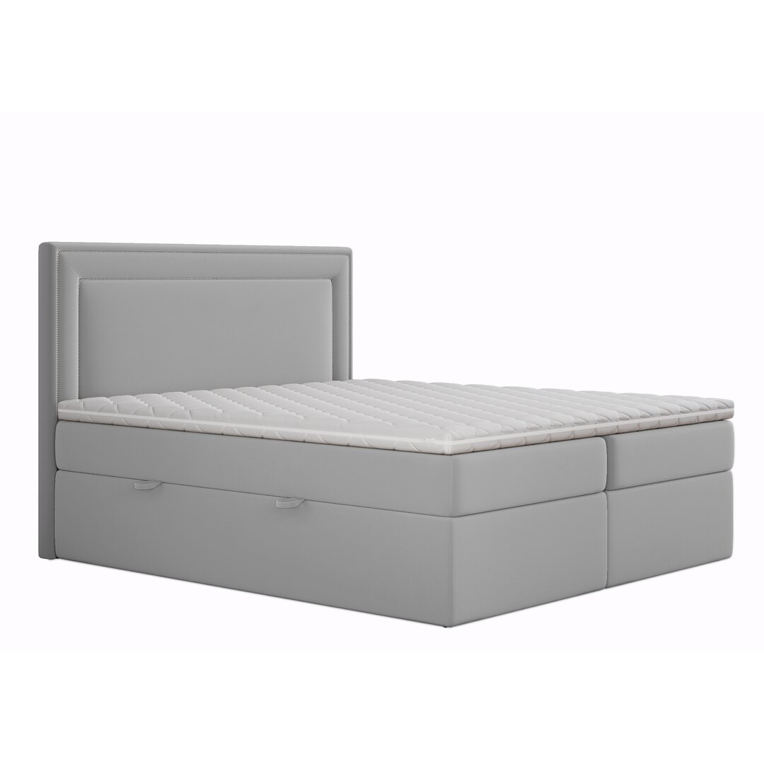 Boxspringbett Hardit mit Topper und Bettkasten