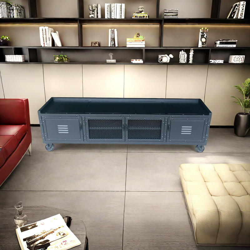 Crédence de rangement l 70,86 po Kadasia, 19.6"H x 70.8"W x 15.7"D