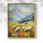 Paysages série CCXLI - reproduction encadrée de qualité supérieure - prête à être accrochée - aucun clou requis-282490454-282490453