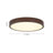 Scandinavian Dimmable LED Round Ceiling Light With Wood Accent