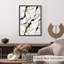 «Abstract Grey Marble Geode Crystals II», reproduction d'art moderne sans cadre-337080550