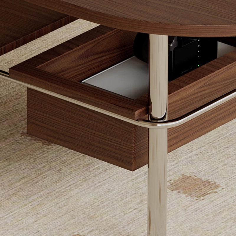 Simple coffee table with retro design