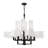 Azil 12 - Light Steel Dimmable Chandelier
