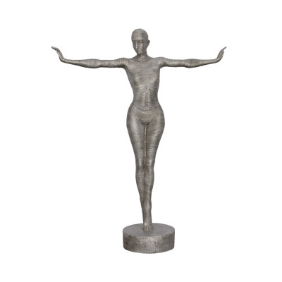 Outstretched Arms Standing Statue, Aluminum