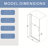 Left And Right Opening Universal Pivot Shower Door