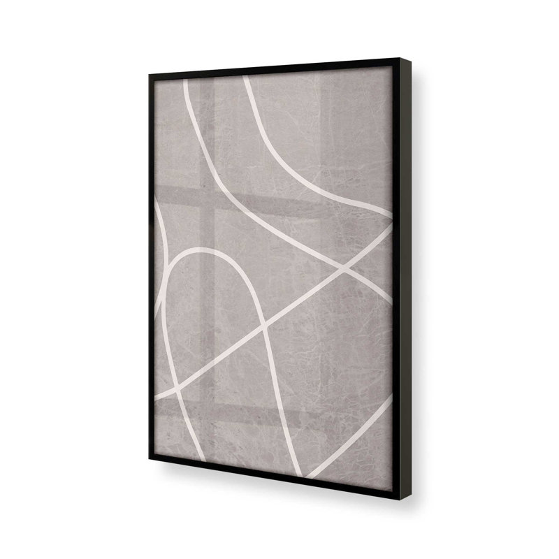 Silent Journey v1, impression, Papier avec cadre simple noir satiné, H 25 po x l 19 po x P 1,25 po