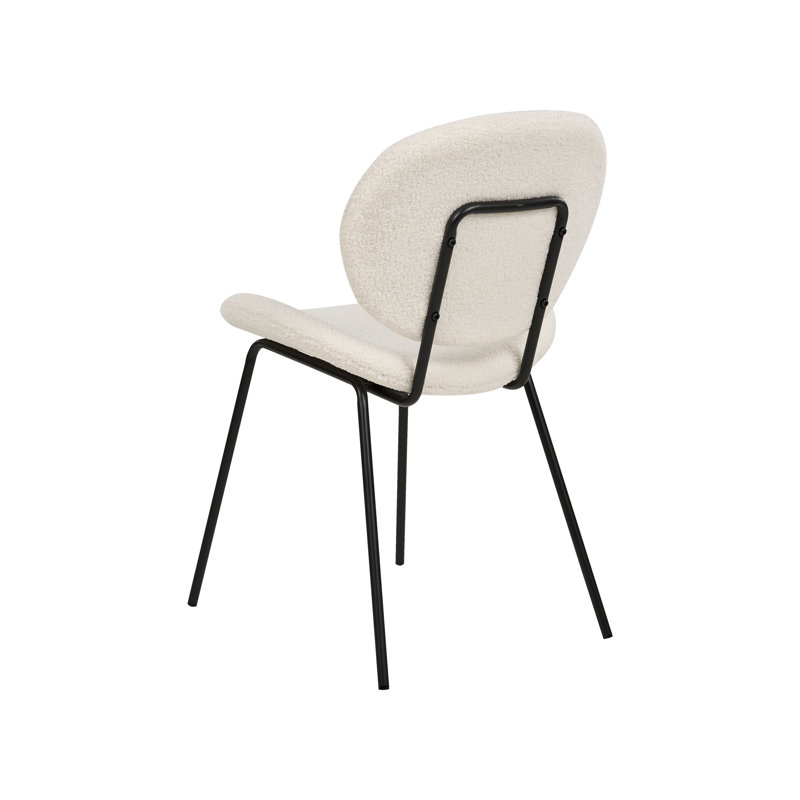 Eleanore 80cm H Upholstered Side Chair, White