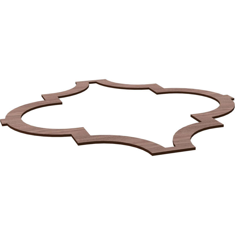 Panneaux muraux Marrakech (paquet de 1), Noyer, H 33 po x l 33 po x P 0,375 po