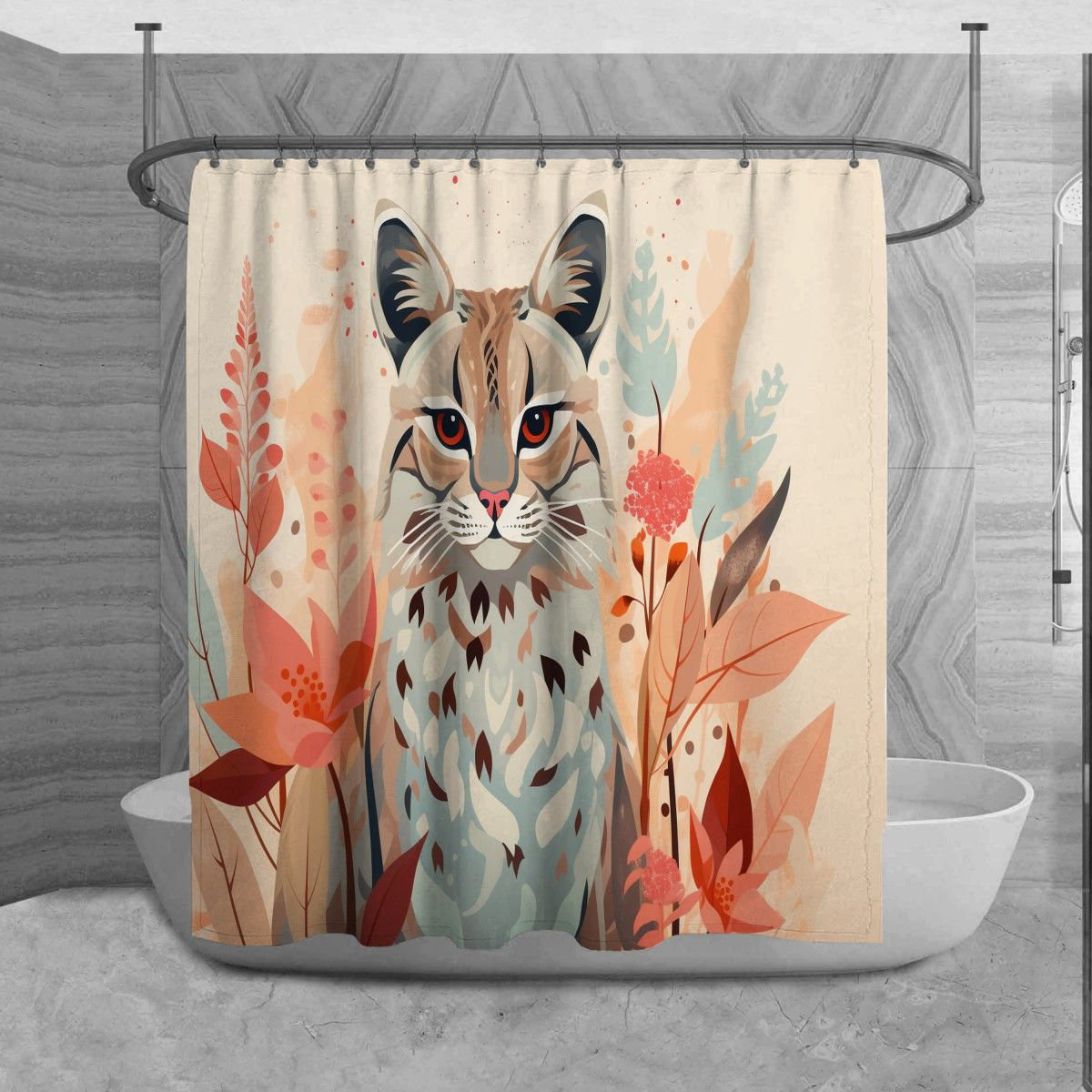 Bobcat Shower Curtains for Sale