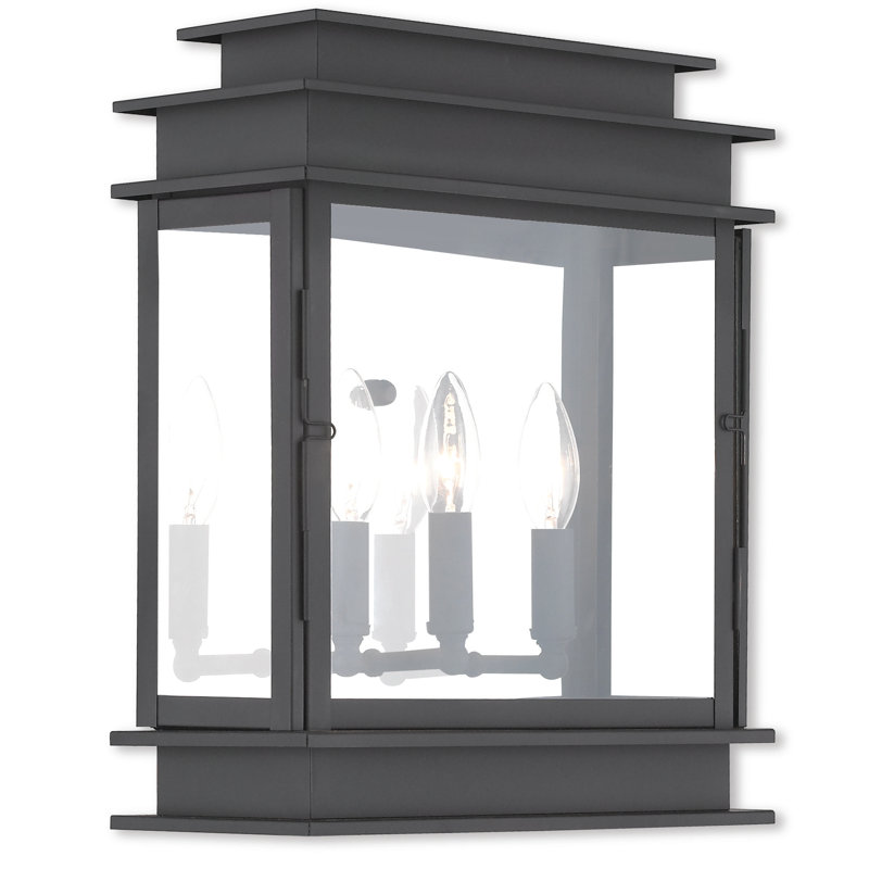 Cortana Wall Light, Black, 15.25" H x 12.5" W x 5.75" D