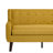 Davey Upholstered Yellow Linen Blend Button Tufted Square Arm Loveseat-45792340