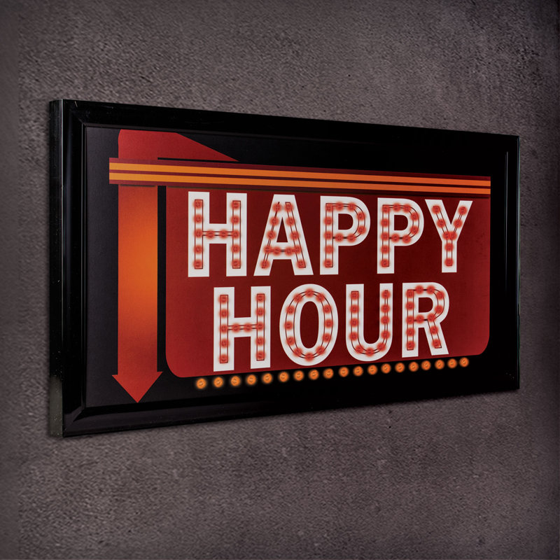 Enseigne lumineuse del happy hour Yorba