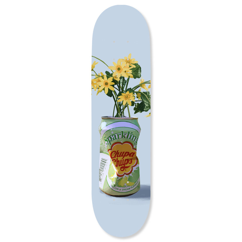 Art mural en acrylique Notoriart, Vase floral scintillant