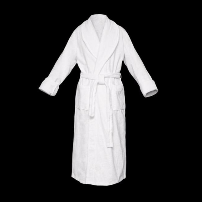 Peignoir 100% coton éponge unisexe avec poches, Vert menthe