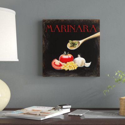 «Italian Cuisine IV» par Marco Fabiano, reproduction d'art sur toile non encadrée