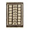 Wool Geometric Area Rug in Brown/Beige/White