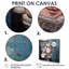 Toile de cochon Keonda, lecture du journal I - art mural sur toile cochon-712008784-712008791-712008793