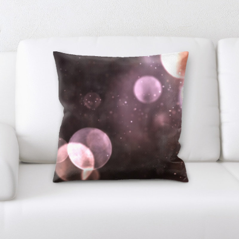 Geometric Microsuede Reversible Throw Pillow