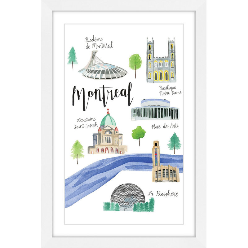 " Montreal Sights " by Molly Rosner, 18” H x 12” W x 1.5” D