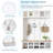 Calisto Hall Tree with Bench Entryway Shoe Cabinet with Hooks and Shoe Storage-1892330727