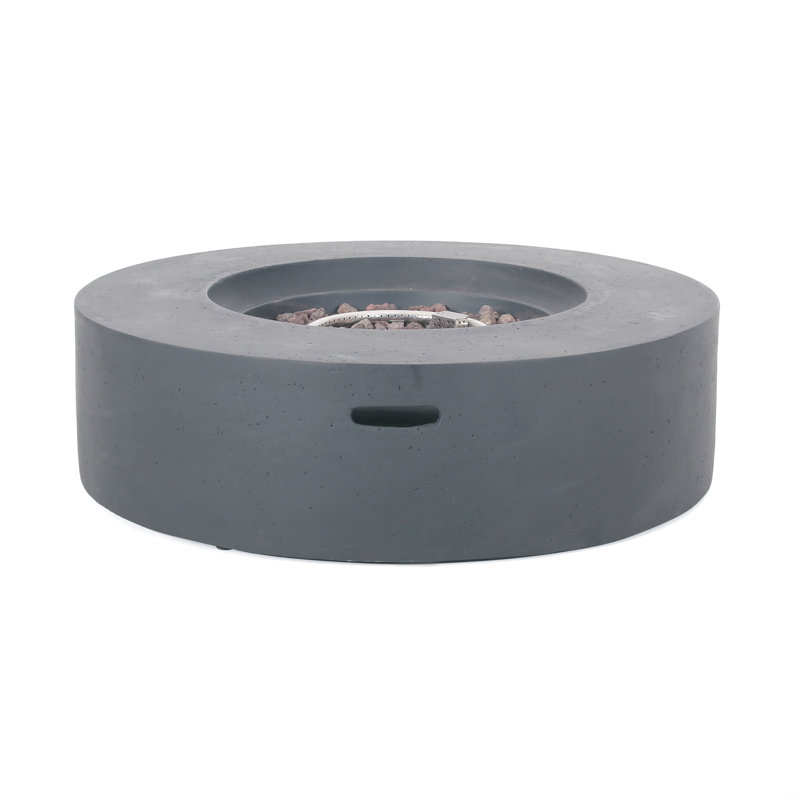 31" Round Mgo Fire Pit- 40 000 Btu, Gray
