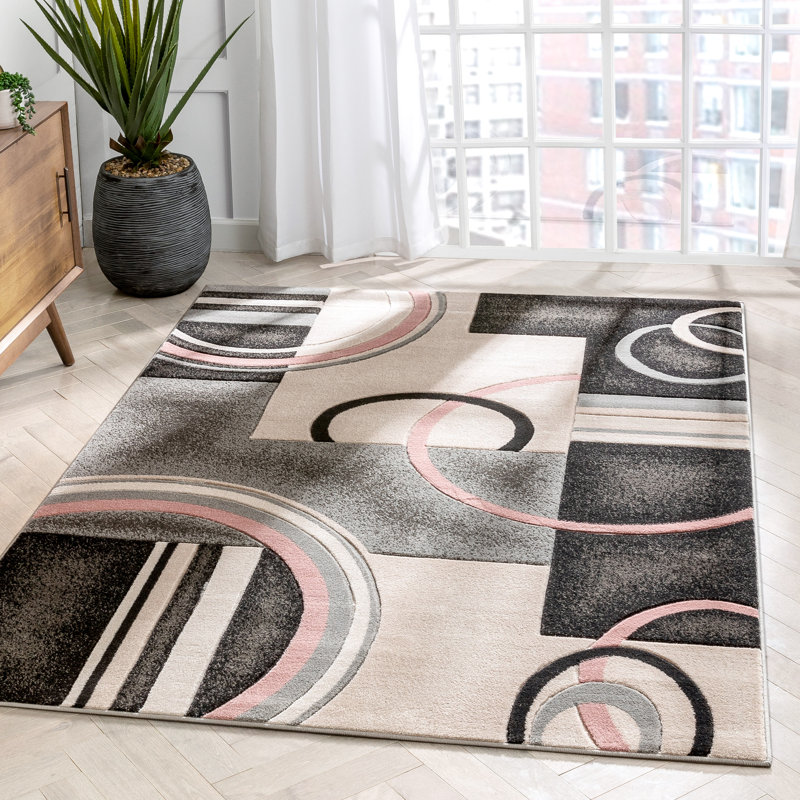 Abstract Indoor Rug, Rectangle 5'3" x 7'3"