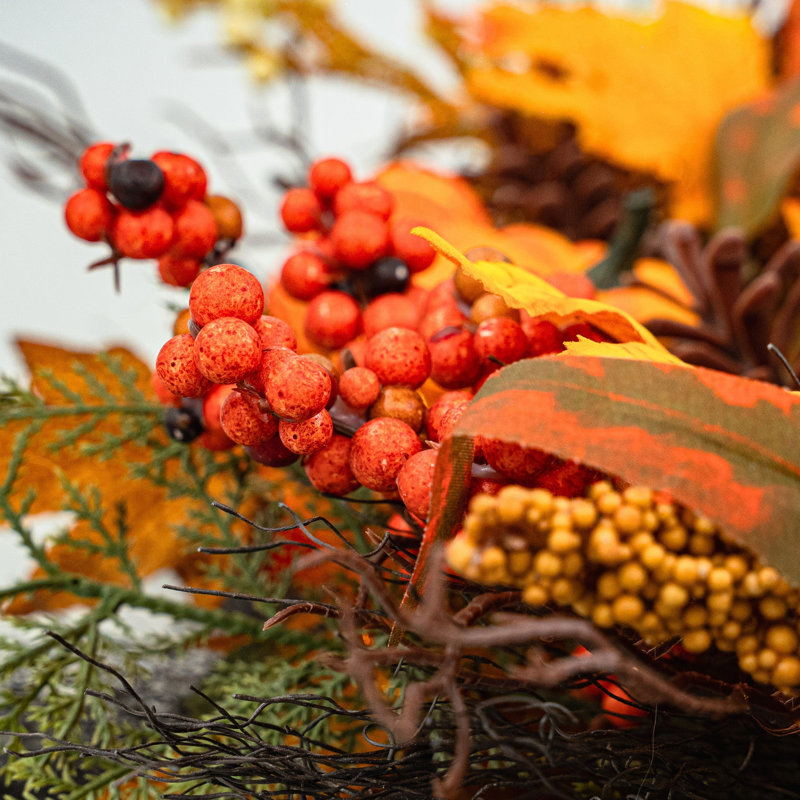 GOLDEN HARVEST - 26" Autumn Wreath  
