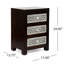 Table de chevet 3 tiroirs en bois