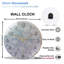 Horloge murale en verre 12 po